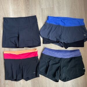 All in Motion Women's Athletic Shorts Set - Black, Blue, Pink, Orange